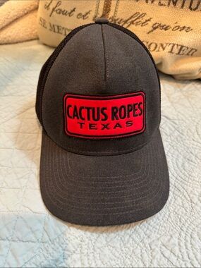 Hooey Black Hat with Red Logo Tag